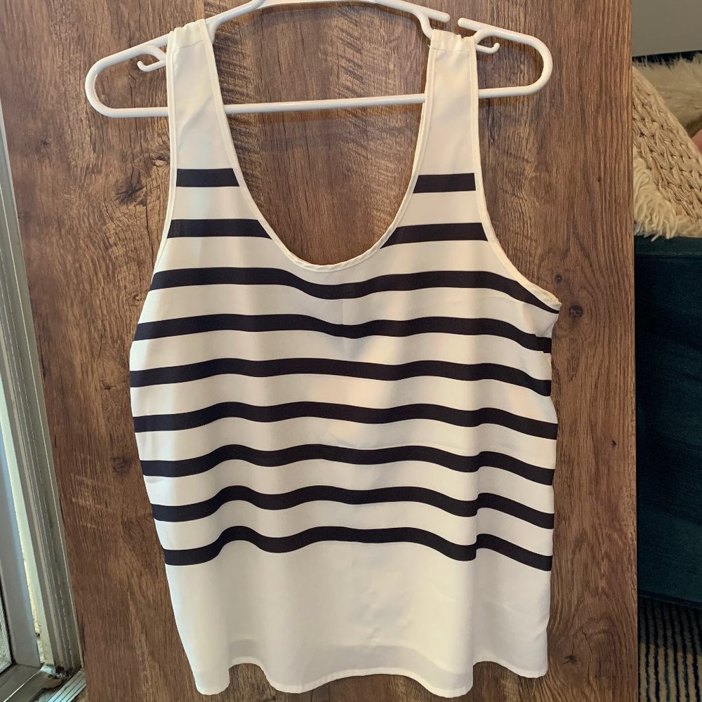 Forever 21 Stripe Tank- Large